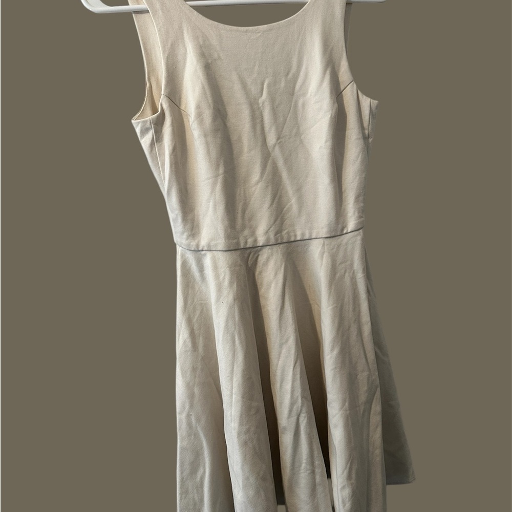 Elegant Cream Sleeveless Dress Amanda uprichard